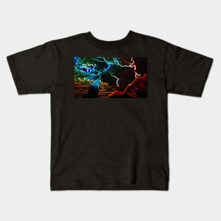 Glowing Wolf Kids T-Shirt